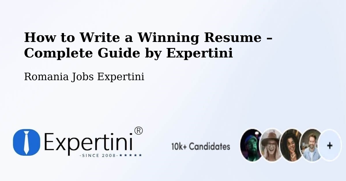 Resume Writing Guide for Job Seekers – Buceş - Buceş, Romania Jobs Expertini